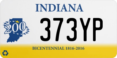 IN license plate 373YP