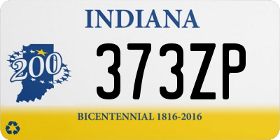 IN license plate 373ZP