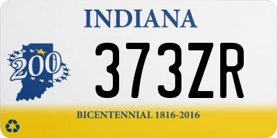 IN license plate 373ZR