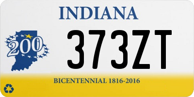 IN license plate 373ZT