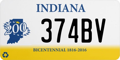 IN license plate 374BV