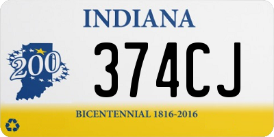 IN license plate 374CJ