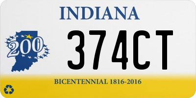 IN license plate 374CT