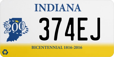 IN license plate 374EJ