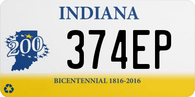 IN license plate 374EP