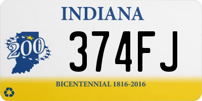 IN license plate 374FJ