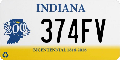 IN license plate 374FV