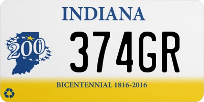 IN license plate 374GR