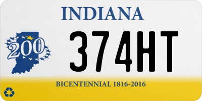 IN license plate 374HT