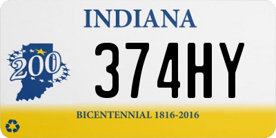 IN license plate 374HY