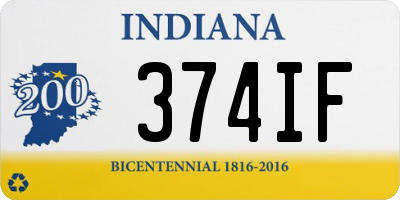 IN license plate 374IF