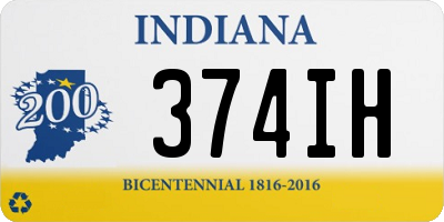 IN license plate 374IH