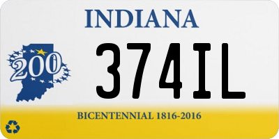 IN license plate 374IL