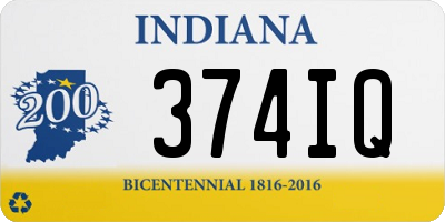 IN license plate 374IQ