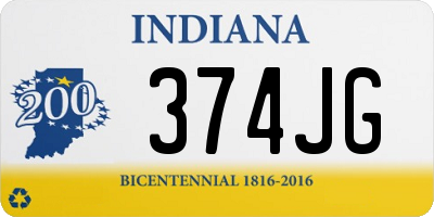 IN license plate 374JG