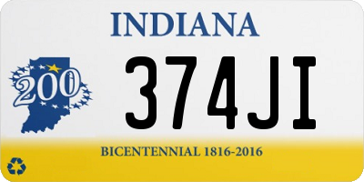 IN license plate 374JI