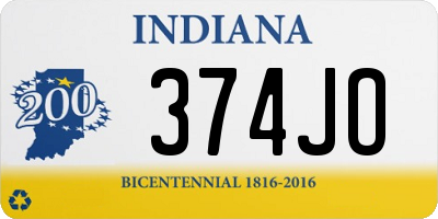 IN license plate 374JO