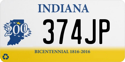 IN license plate 374JP