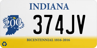 IN license plate 374JV