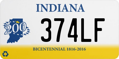 IN license plate 374LF