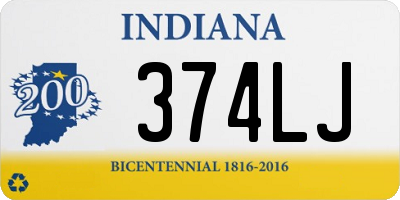 IN license plate 374LJ