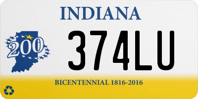 IN license plate 374LU