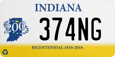 IN license plate 374NG