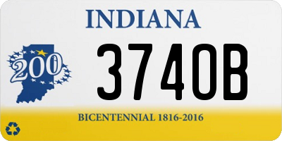 IN license plate 374OB