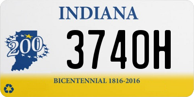 IN license plate 374OH