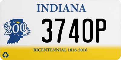 IN license plate 374OP