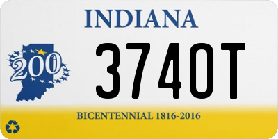 IN license plate 374OT