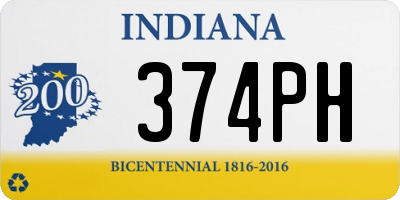 IN license plate 374PH