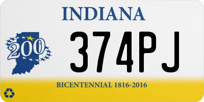 IN license plate 374PJ