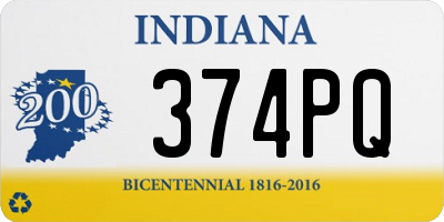 IN license plate 374PQ
