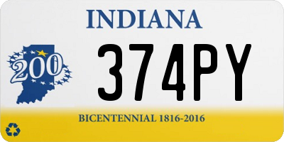 IN license plate 374PY