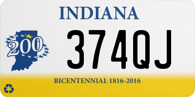 IN license plate 374QJ