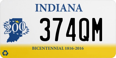 IN license plate 374QM