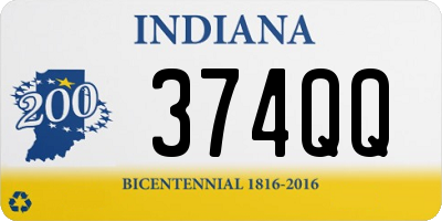 IN license plate 374QQ