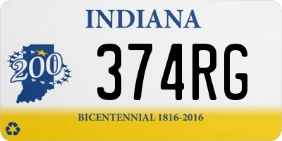 IN license plate 374RG