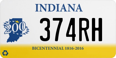 IN license plate 374RH