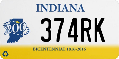 IN license plate 374RK