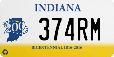 IN license plate 374RM