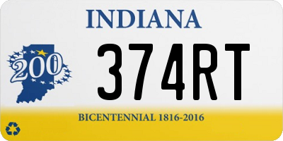 IN license plate 374RT