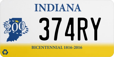 IN license plate 374RY