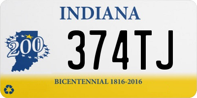IN license plate 374TJ