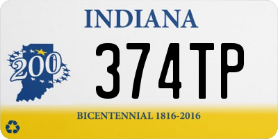 IN license plate 374TP