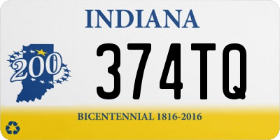 IN license plate 374TQ