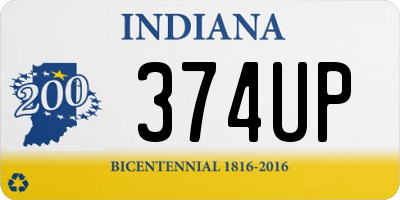 IN license plate 374UP