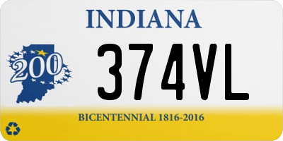 IN license plate 374VL