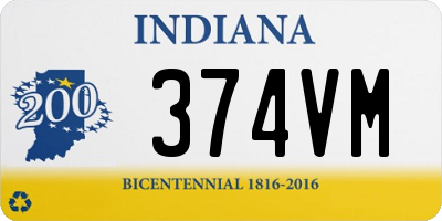 IN license plate 374VM